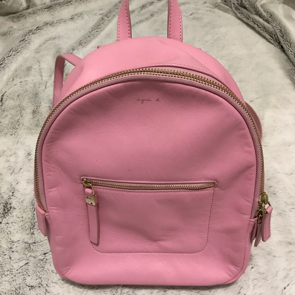 Agnes B. Mimi Leather backpack - Picture 14 of 16